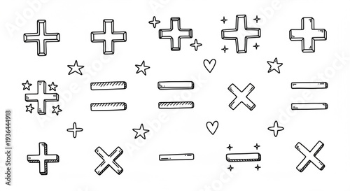 Mathematical Symbols and Icons Collection.