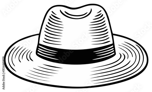 Classic Fedora Hat with Ribbon Detail Elegant Vintage Headwear Style Accessory