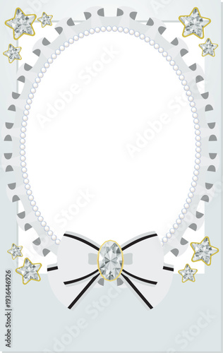 The Fan Activity Polaroid Camera Decoration Jewel Frame in silver is a beautiful way to display your photos.