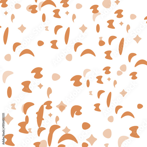 background of splattered snack crumbs scattering