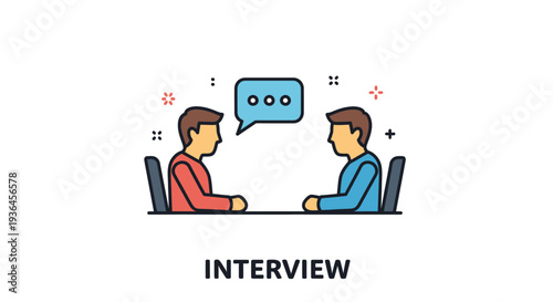 Two Men Having a Job Interview.