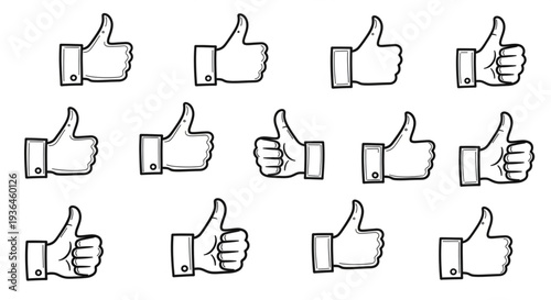 Thumbs Up Icons in Grid.