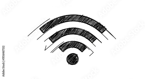 WiFi Signal Icon Illustration Design.