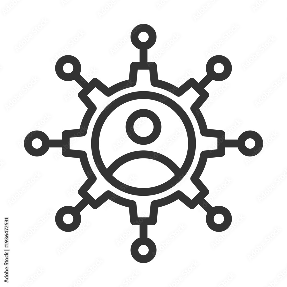 Obraz premium Stakeholder Network Collaboration Icon Set