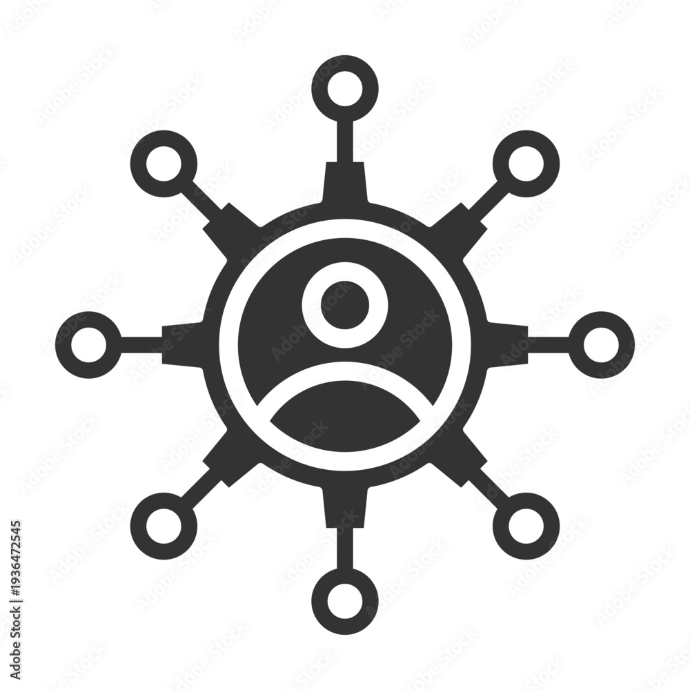 Obraz premium Stakeholder Network Collaboration Icon Set