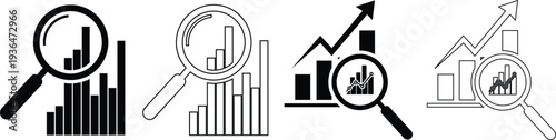 Data Analysis Bar Chart Icons
