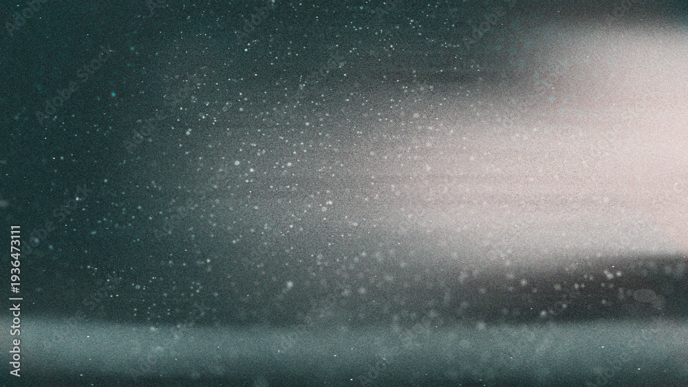 Obraz premium Abstract Particles Floating in Dark Moody Atmosphere with Subtle Light Glow