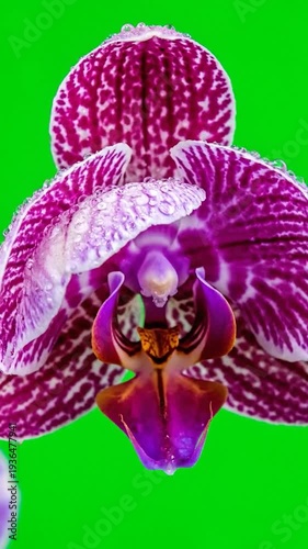 Orchid Flower Blooming Time Lapse Close Up