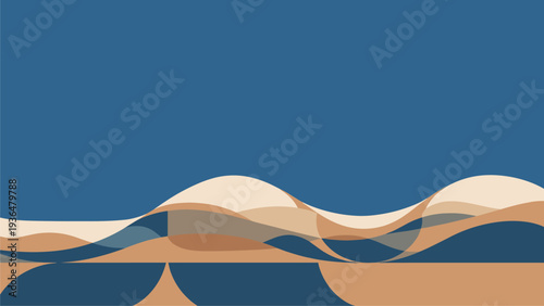 Abstract Wavy Graphic Design Background for Commercial Use | Modern Wave Pattern