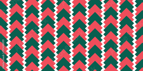 Christmas rhombus seamless pattern. Red and green xmas plaid texture with gold line. Argyle geometric diamond pattern. Christmas abstract wrapping bg. Vector illustration isolated on white background.