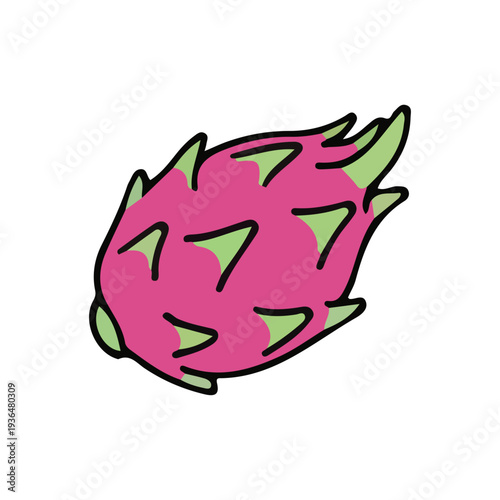 Dragon Fruit Illustration