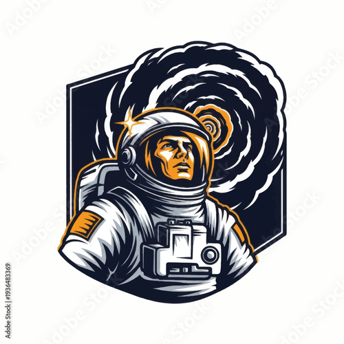 Astronaut in Space Suit with Camera 1.