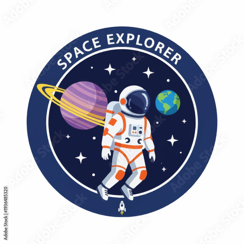 Astronaut Space Explorer Suit Cosmic Journey.