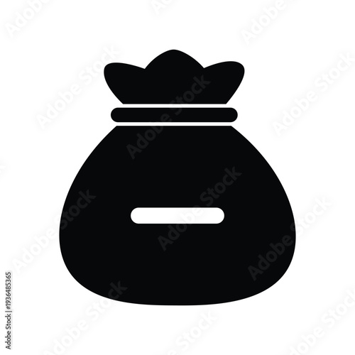 Money bag with minus symbol icon