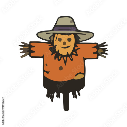 Cute Scarecrow Illustration