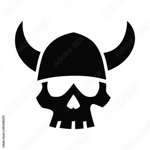 Viking Skull Warrior Symbol