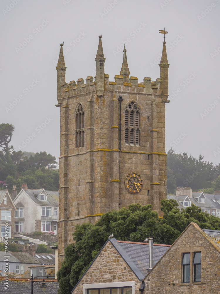 custom made wallpaper toronto digitalSt Ia's Parish Church, St Ives, Cornwall, England, UK.