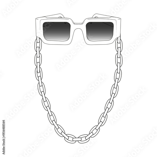 Mens sunglass vector