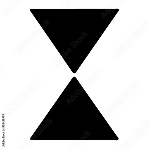 Hourglass Icon Black Shape