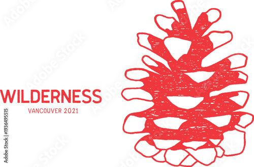 Red wilderness logo vector