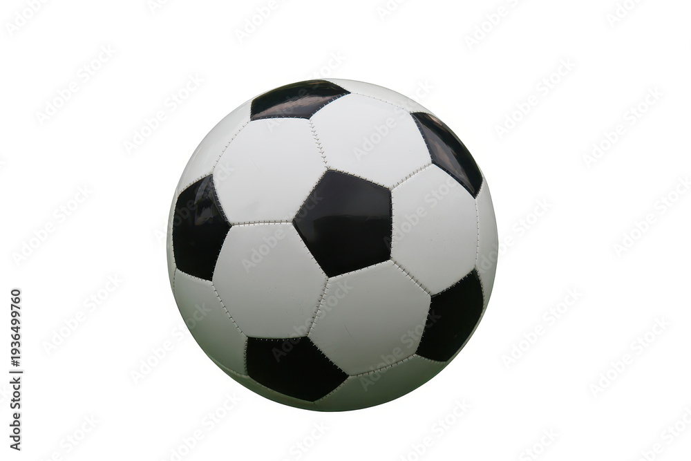 Fototapeta premium Soccer ball with black and white panels