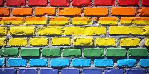 colorful brick wall background