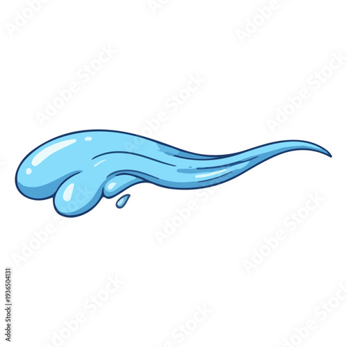 Cartoon Water Splash Element
