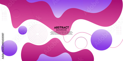 Bright abstract background with purple fluid wave pattern. Futuristic frame banner concept element design. Vector eps10