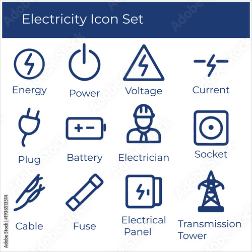 Electricity Icon Set