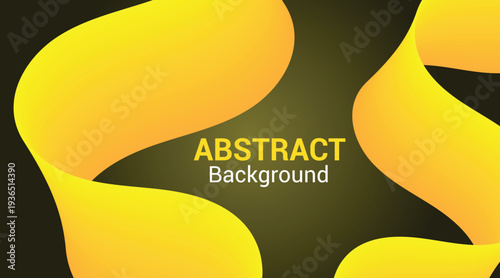 Vibrant abstract background with yellow swirls and textured gradient