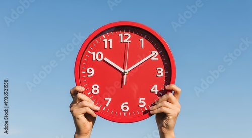 woman holding clock