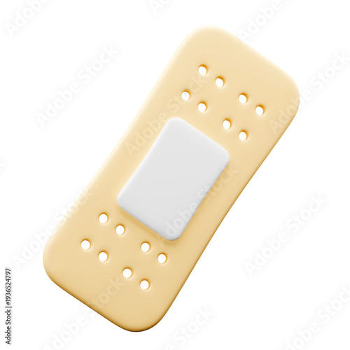 Tableau sur toile 3D Bandage medical icon for healthcare presentation and hospital content symbol