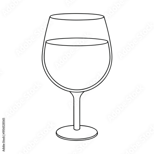 A clear glass of rich red wine rests elegantly on a table, glowing in warm light. Its deep color and gentle shine create a feeling of relaxation, celebration, and refined taste. 