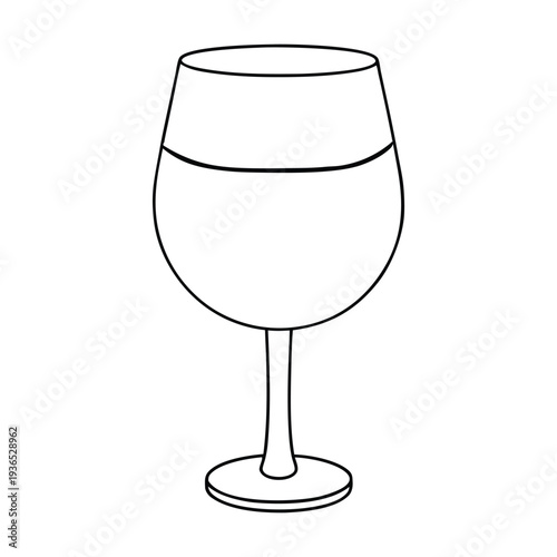 A clear glass of rich red wine rests elegantly on a table, glowing in warm light. Its deep color and gentle shine create a feeling of relaxation, celebration, and refined taste. 