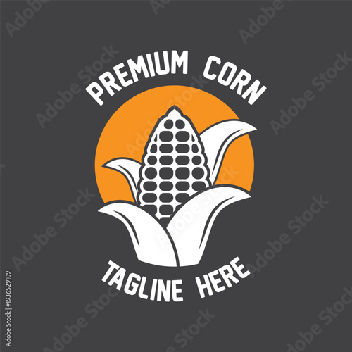 sweet corn logo icon vector. Agriculture corn vector icon logo design.