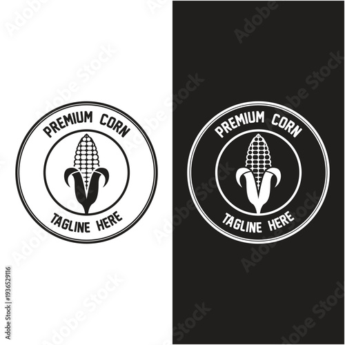 sweet corn logo icon vector. Agriculture corn vector icon logo design.