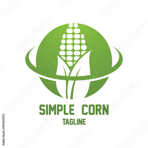 sweet corn logo icon vector. Agriculture corn vector icon logo design.