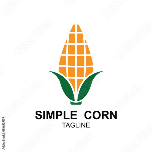 sweet corn logo icon vector. Agriculture corn vector icon logo design.