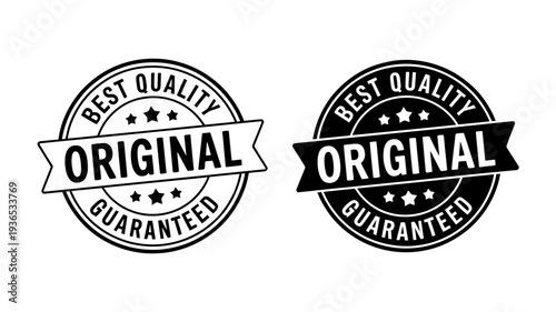 Best quality guaranteed original seal labels set  vector graphics