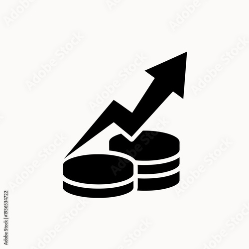 Financial Growth and Investment Success Icon.