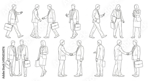 Men in Various Historical Outfits.