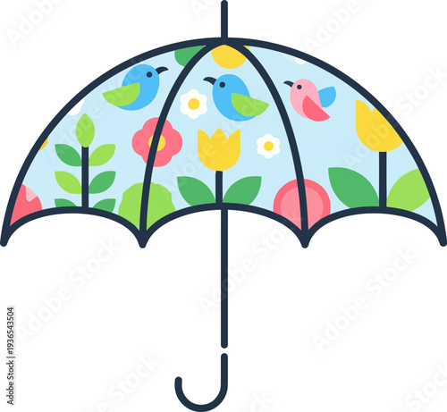 Spring Season Icon Illustration