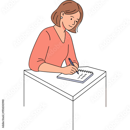 Students study with books and laptop  read and write together. Vector flat illustration of young people learning in education class  university or college library