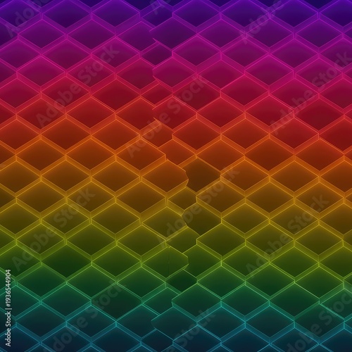 Abstract hypnotic background featuring hundreds of perfectly aligned, identical geometric shapes creating a seamless, rhythmic, and infinite digital pattern ,complexity ,visualizer ,continuous