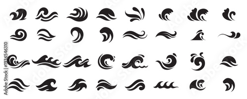 Airline contour draft trace spin generation icon wind simple gentle line vector