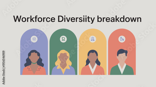 A diverse group of people representing workforce diversity and inclusion in a modern business setting