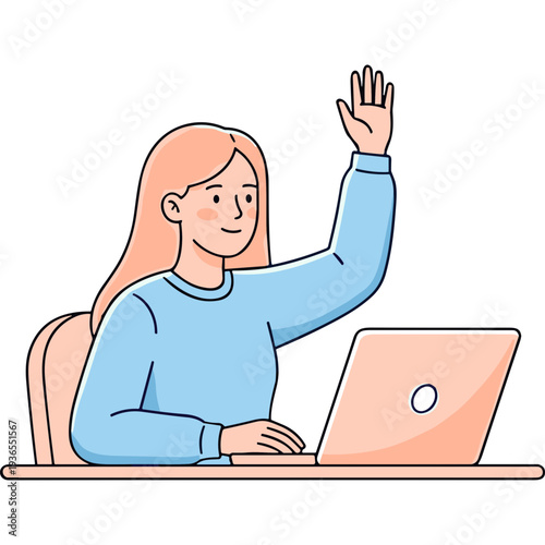 Students study with books and laptop  read and write together. Vector flat illustration of young people learning in education class  university or college library