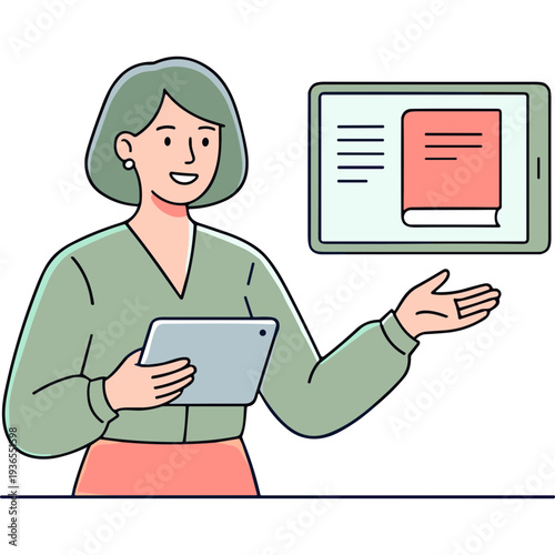 Students study with books and laptop  read and write together. Vector flat illustration of young people learning in education class  university or college library