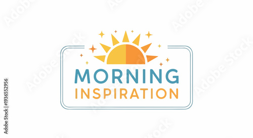 Morning Inspiration Logo, a bright sun rising over the words Morning Inspiration, representing positivity and a fresh start to the day