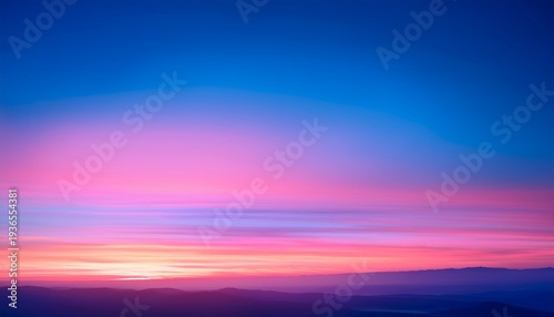 Pink And Blue Sunset Gradients Background